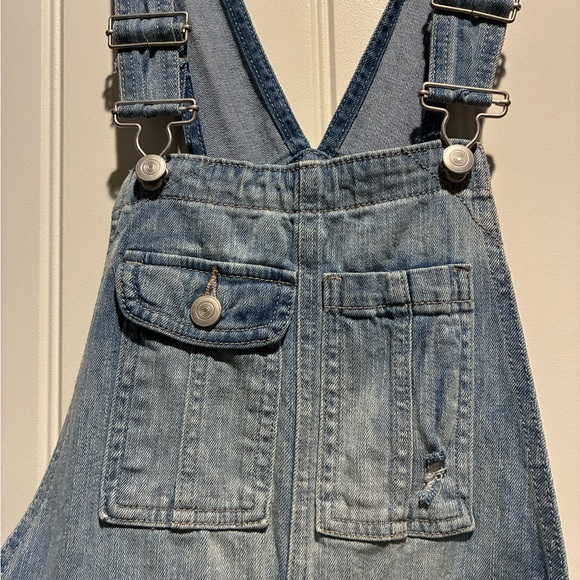 No Boundaries Light Blue Denim Overalls - Picture 2 of 3